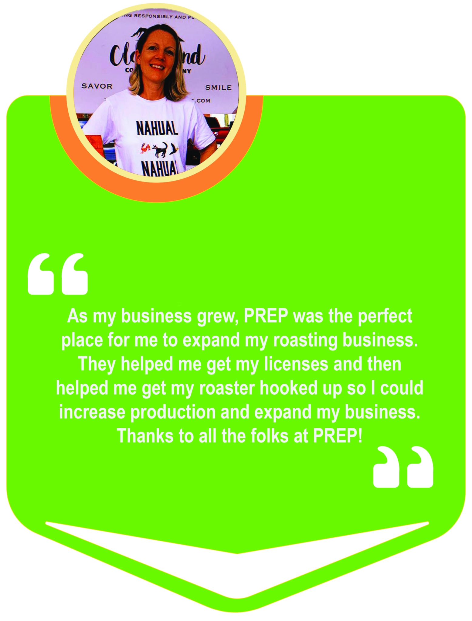 PREP Member Testimonials Cloudland Coffee